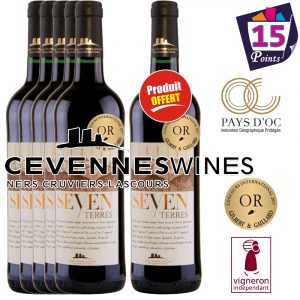 Seven Terres Rouge 2017 Médaille Or 5+1 GRATUITE