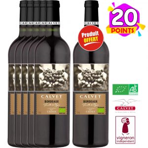 Domaine Calvet Bordeaux 2017 BIO 5+1 GRATUITE