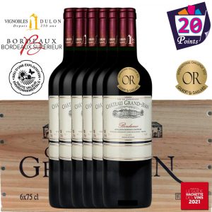 Château Grand-Jean 2021 Médaille OR caisse bois