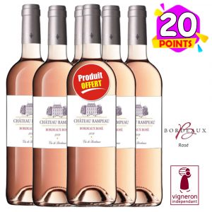 Château Rampeau Bordeaux Rosé 2021 5+1 GRATUITE