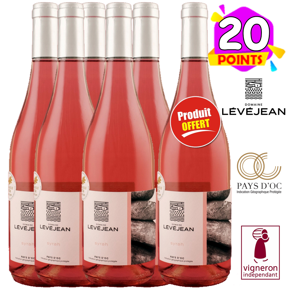 Domaine Levéjean Rosé 2021 5+1 GRATUITE
