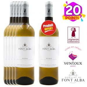 Domaine Font Alba-Blanc-Ventoux-2020-5+1 GRATUITE