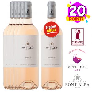 Domaine Font Alba-Rosé-Ventoux-2021-5+1 GRATUITE