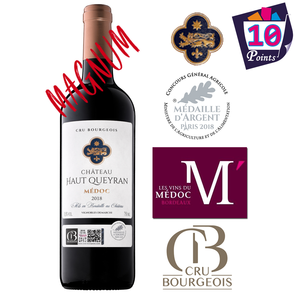 Château Haut Queyran 2018 Médaille Argent Magnum 1.5L