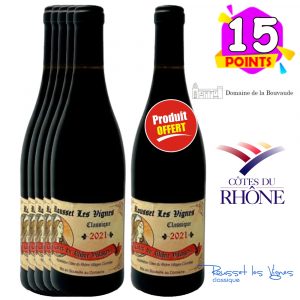 Rousset les Vignes 2021 Côtes du Rhône 5+1 GRATUITE